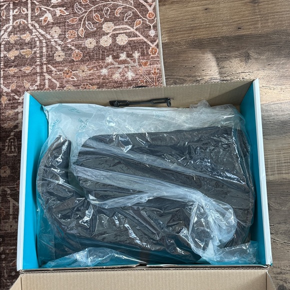 Black Suede Heeled Boots - Picture 13 of 14